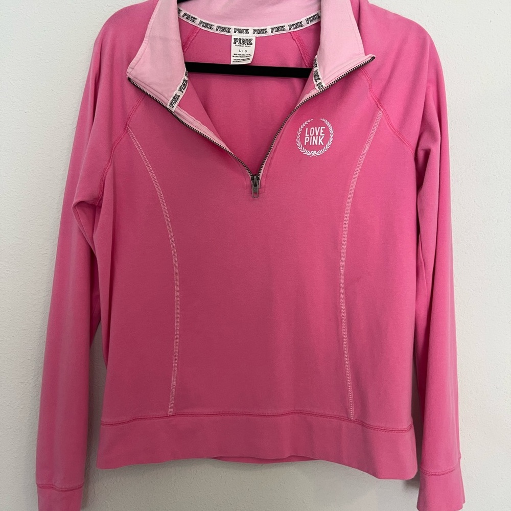 Victoria's Secret Pink Love Quarter-Zip Sweatshirt